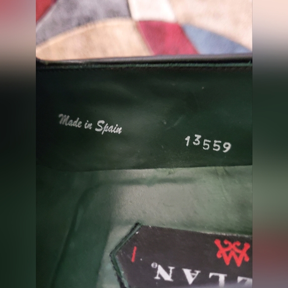 Mezlan Black Pebbled Leather Tassel Slip On Loafers 13559 Size 11 M - Picture 5 of 12